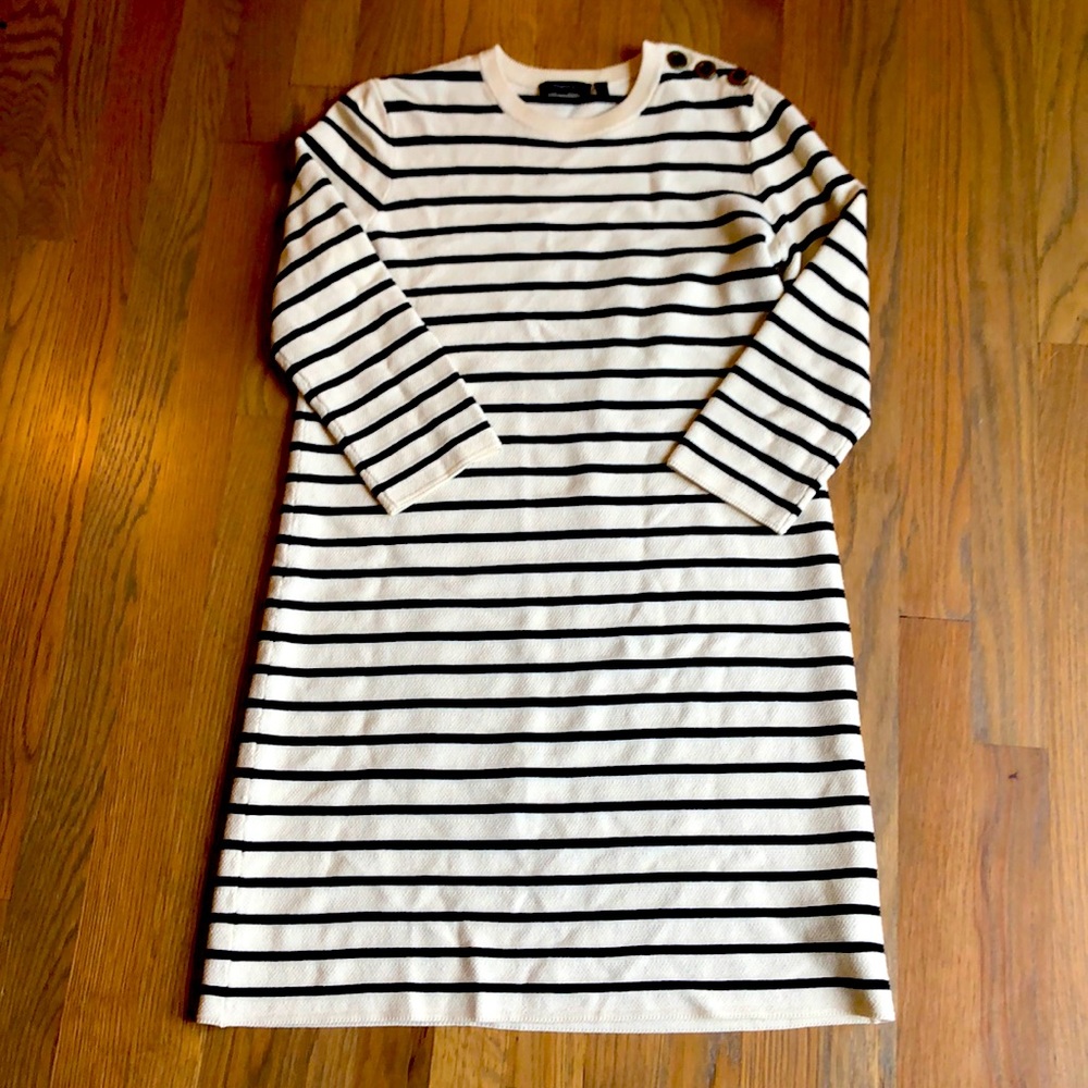 Theory striped sweater dress